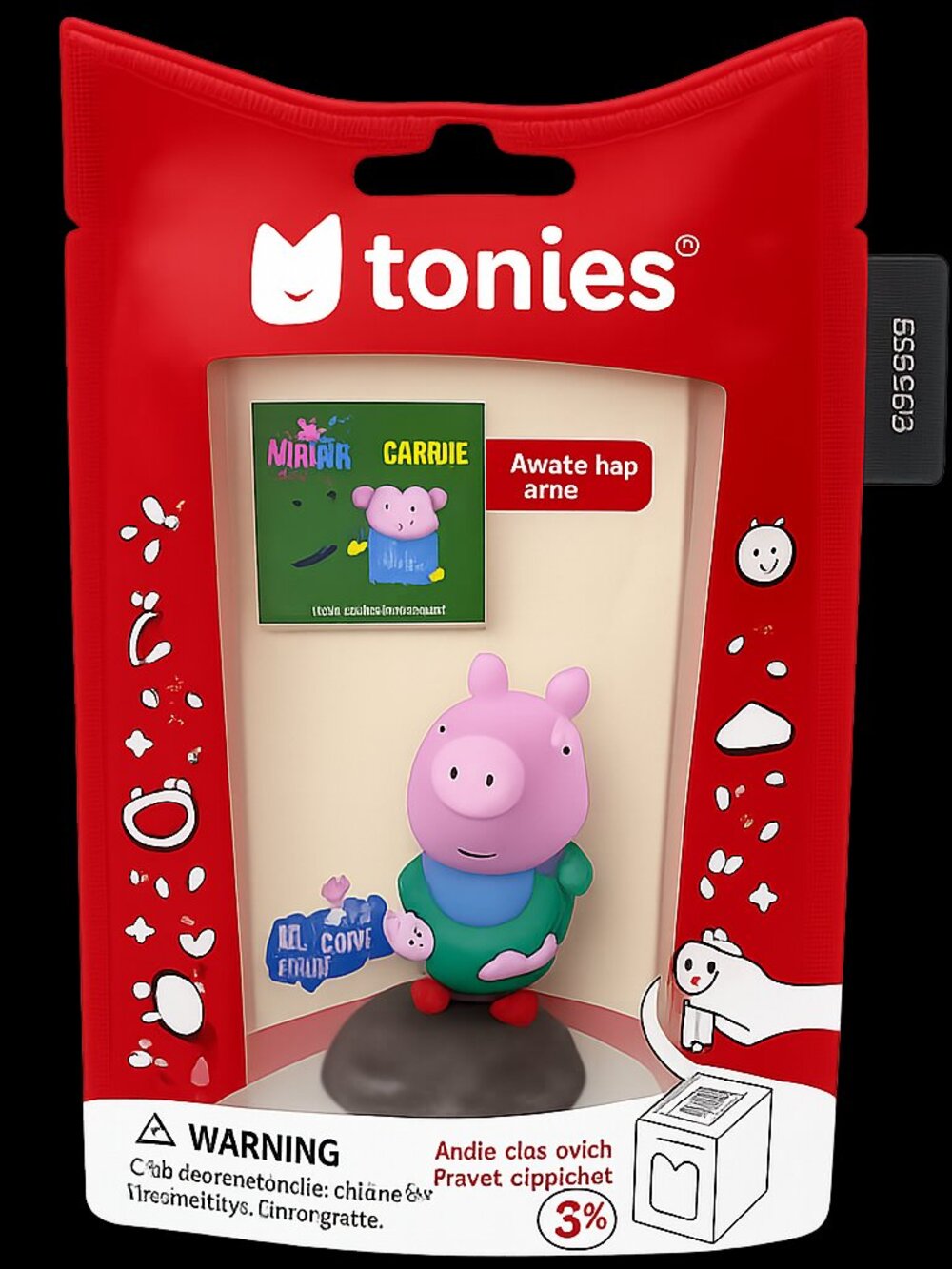 Tonie - Peppa Pig George Audio Figure - Pink & Blue